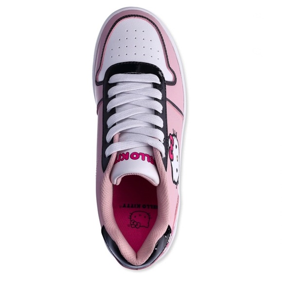 Hello Kitty Women’s Pink, White, And Black Casual Court Sneakers Size 9 - Picture 4 of 11